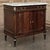 French French Mahogany Louis XVI Style Two-Door Buffet With Carrara Marble Top For Sale - Image 3 of 18