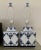 White Chinoiserie Square Blue White Table Lamps - A Pair For Sale - Image 8 of 8