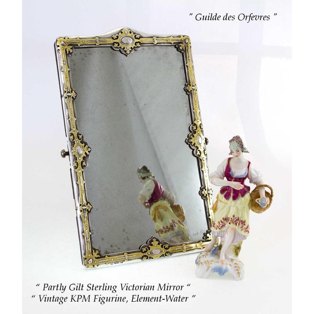 1960’s Vintage KPM Set of 3 Figurines, Justice, Summer & Element For Sale - Image 10 of 15