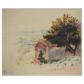 Pierre-Auguste Renoir, Landscape of Provence, Lithograph and Stencil For Sale