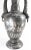 19th Century Persian or Turkish Bidriware and Silver Inlaid Damascene Floor Vase For Sale - Image 4 of 13