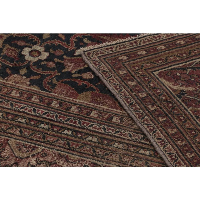 Antique 18th Century Persian Doroksh Rug in Brown With Floral Design - Rug & Kilim For Sale - Image 11 of 11