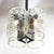 Metal 1970s Mid-Century Modern Hand-Blown Murano Mottled Glass & Nickel Chandelier by Mazzega For Sale - Image 7 of 18