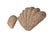 Brown Pottery Barn Wicker Clam Shell Sculptural Wall Art-a Pair For Sale - Image 8 of 13
