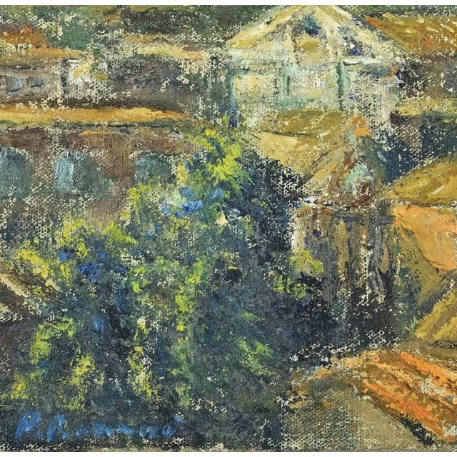 Contemporary Pino Romanò, View of Rome, Oil Painting, 1990s For Sale - Image 3 of 5