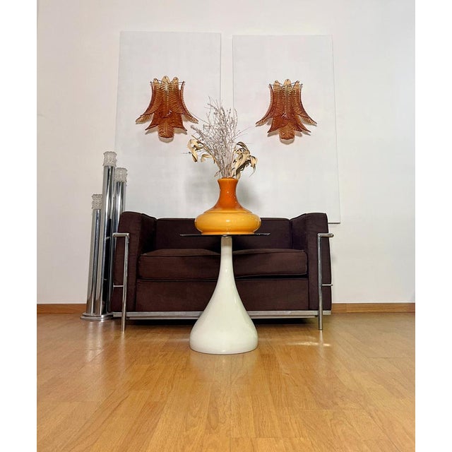Vintage Murano Six-Tier Felci Wall Sconces in Amber Glasses, 1990s, Set of 2 For Sale - Image 6 of 18