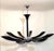 1990s Large Postmodern Murano Glass Nero Infinito Ceiling Light by Seguso for Gallery Gritti Milano, 1990s For Sale - Image 5 of 12