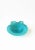 Glass Italian Murano Art Glass Bowl in Turquoise Blue For Sale - Image 7 of 12