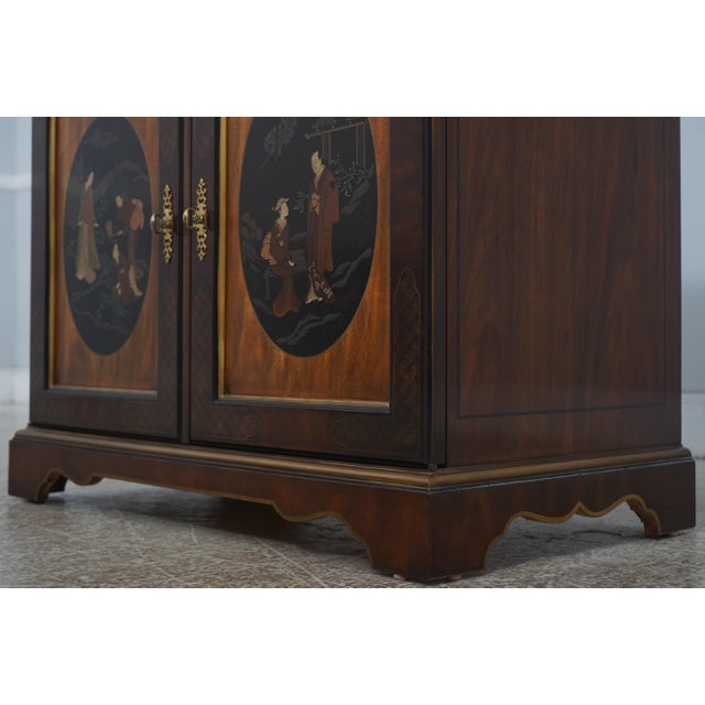 Drexel Chinoiserie Decorated Server Cabinet For Sale - Image 10 of 18