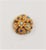 This is part of Chairish’s Costume Jewelry assortment. Circa 1960s goldtone round domed textured flowers with cabochon...
