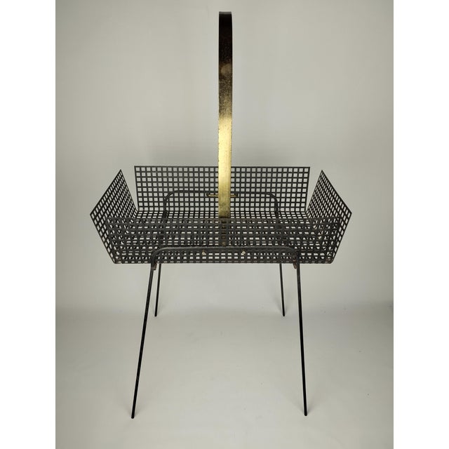 Mid-Century Minimalist Magazine Rack, 1960s For Sale - Image 4 of 9