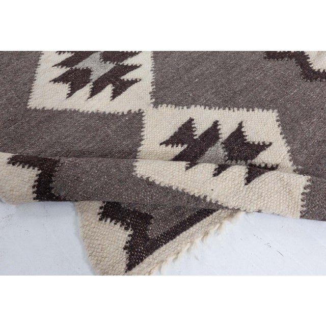 Modern European Folk Stamverband II Goat Hair Rug by Doris Leslie Blau For Sale - Image 3 of 7