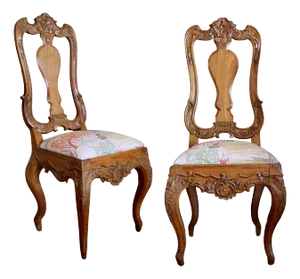 Pair of 18th Century Dutch Rococo Side Chairs