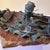 1970s Boy Fishing Figural Sculpture on Stone Base For Sale - Image 9 of 12