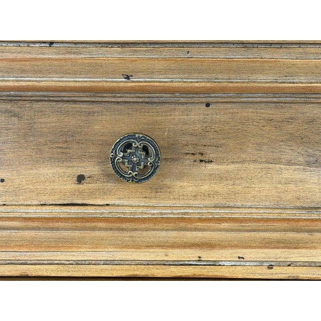 Antique French Louis XV Bombe Commode - Bleached Oak For Sale - Image 11 of 17