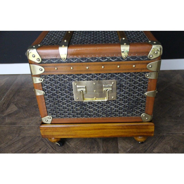 Vintage Cabin Trunk from Goyard, 1920s For Sale - Image 12 of 18