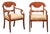 Pair Swedish Empire Armchairs, Early 19th C For Sale