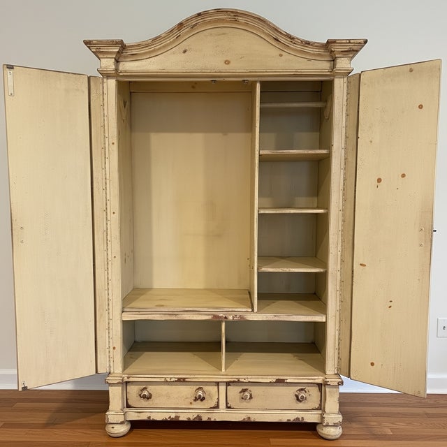 French Provincial Habersham French Provincial Wardrobe Armoire For Sale - Image 3 of 4