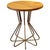 New Metal Fleur Side Table with Wood Top, Indoor and Outdoor For Sale - Image 15 of 18