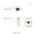 Bezel Set 1.07ct Octagon Blue Sapphire Solitaire Ring Size 5 in 14k Yellow Gold For Sale - Image 11 of 15