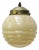 French Clichy Yellow Glass Pendant Lamp For Sale