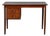 Teak Two-Drawer Rectangular Writing Desk With Tapered Legs Danish Mid-Century Modern For Sale