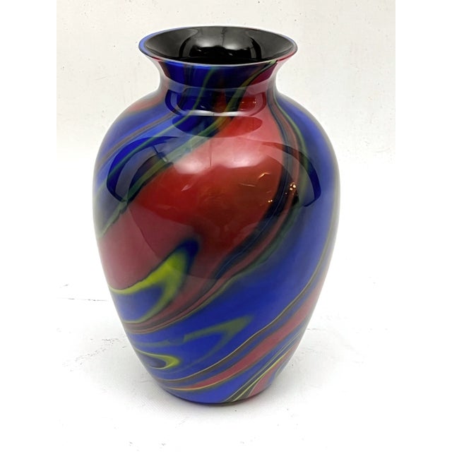 1980s Postmodern Murano Glass Vase by Ottavio Missoni, Italy, 1980s For Sale - Image 5 of 10