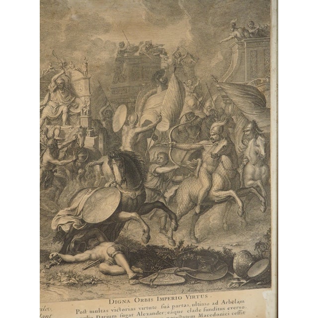 Pair of 18th Century French Lithographs, Battle Scenes With Alexander the Great For Sale - Image 17 of 18