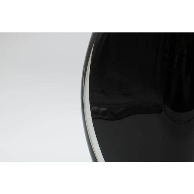 Black Sofio a Sbruffi Murano Vase (L) For Sale In Los Angeles - Image 6 of 8