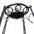 1990s French Country Style Wrought Iron 4 Light Chandelier W/ Alabaster Shades For Sale - Image 4 of 7