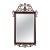 Baker Georgian Chippendale Carved Mahogany Wall Mantel Mirror Fretwork Crest For Sale