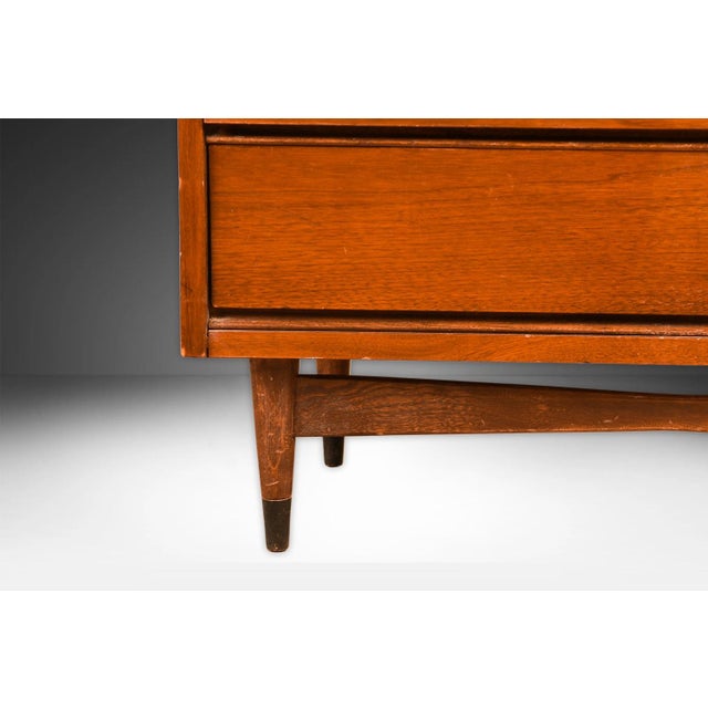 1960s Mid Century Modern Highboy Dresser Bassett For Sale - Image 10 of 10