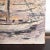 1970s Sgraffito Art Abstract Sail Boats Oil Canvas Modern For Sale In San Diego - Image 6 of 10