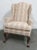 Pink Bernhardt Chippendale Style Wing Chair For Sale - Image 8 of 8