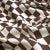 Schumacher Sample - Schumacher X David Kaihoi Loose Check Panel Fabric in Brown For Sale - Image 4 of 4