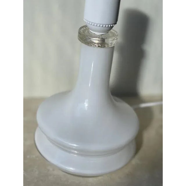 Glass Glass Table Lamp in White by Gert Nyström for Fagerhult, 1960s For Sale - Image 7 of 10