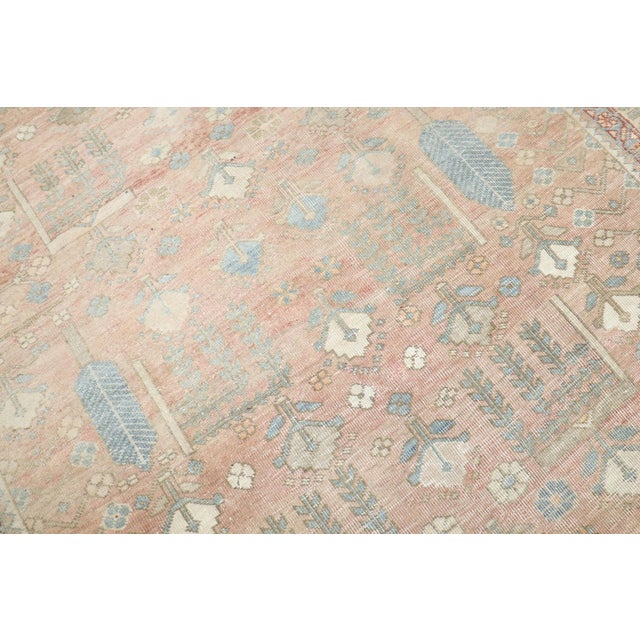 Soft Pink Persian Heriz Rug no. j5321 For Sale - Image 10 of 10