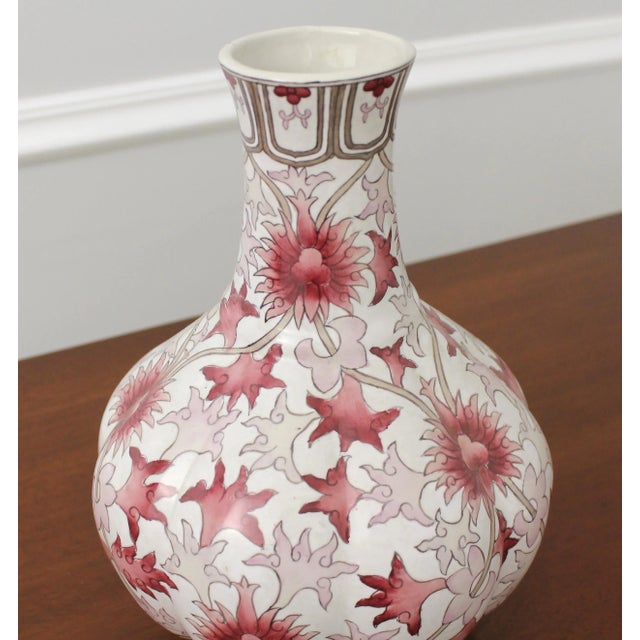 Chinese Pair Chinese Porcelain Decorated Wine Vases For Sale - Image 3 of 6