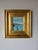 Abstract Vintage Impressionist Abstract Coastal Harbor Oil on Canvas Painting, Gold Wood Framed For Sale - Image 3 of 12