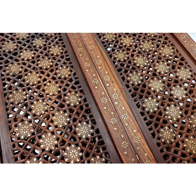 Wood Vintage Double-Sided Room Divider in Teak, 1980s For Sale - Image 7 of 14