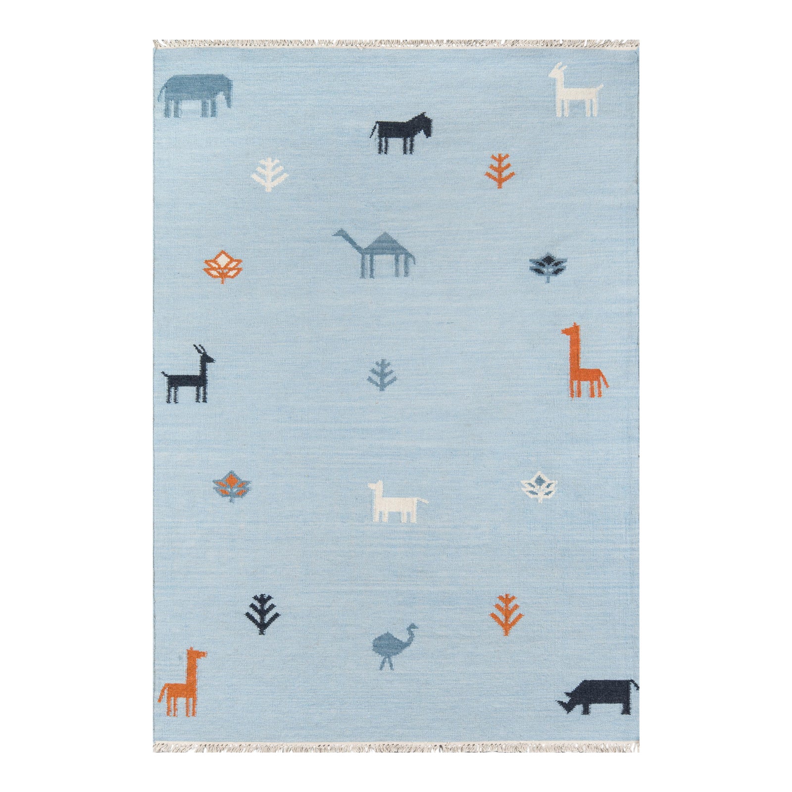 Erin Gates by Momeni Thompson Porter Blue Hand Woven Wool Area Rug 5