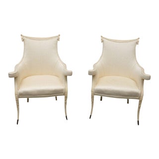 1930s Hollywood Regency Dorothy Draper Club Chairs - a Pair For Sale
