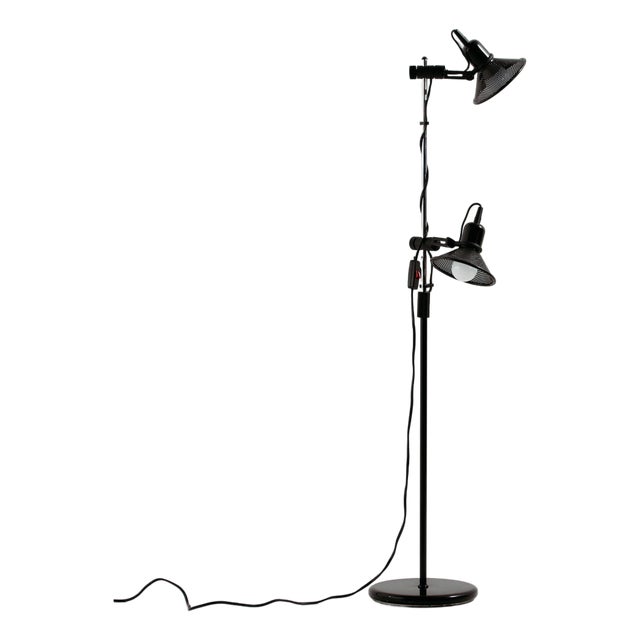 Vintage Metal Floor Lamp, 1980s For Sale