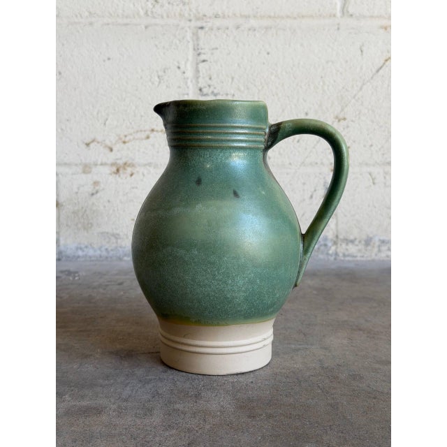 Vintage Mid-Century Modern Green Keramik Ceramic Pitcher Jar For Sale - Image 10 of 10