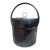 1970s Mid Century Modern Black Vintage Ice Bucket For Sale