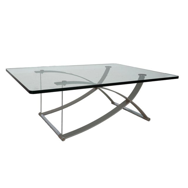 Model 1150 Coffee Table in Glass and Metal from Rolf Benz For Sale - Image 9 of 9