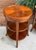 Vintage Walnut Two-Tiered End Tables, Side Tables With Starburst Veneer Top - Pair For Sale - Image 12 of 12