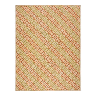 Contemporary Handmade Cotton Hooked Rug ( 10' x 14' - 305 x 427cm ) For Sale