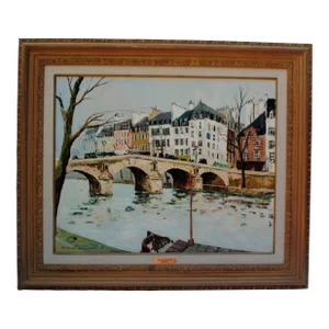 Jacques Bouyssou Oil Painting "Le Pont Marie"
