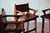 Wood 1960s Sergio Rodrigues Style Brazilian Barstools in Patinated Leather - Set of 4 For Sale - Image 7 of 15